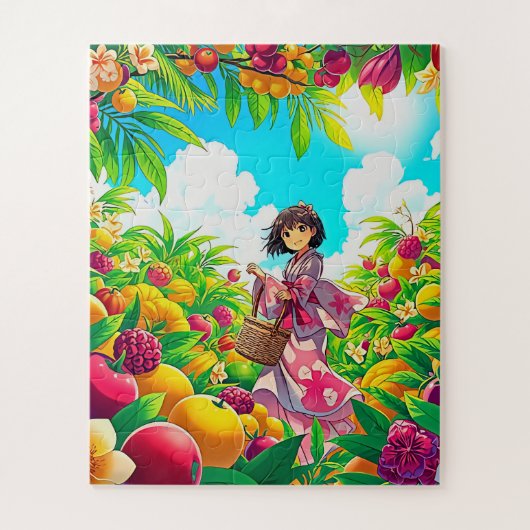 Puzzle Jardin de l'abondance pour enfants (Vertical)