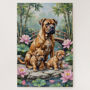 Puzzle Jardin de lotus Shar-Pei Art
