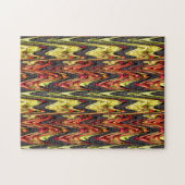 Puzzle Jardin de pommes rouge jaune Abstrait (Horizontal)