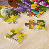 Puzzle Jardin de printemps / Œufs de l'est (Côté)