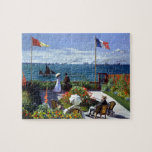 Puzzle Jardin de Sainte-Adresse par Claude Monet<br><div class="desc">Jardin à Sainte-Adresse de Claude Monet. Visitez mon magasin pour un design plus intéressant et plus de choix de couleurs => zazzle.com/colorfulworld*</div>