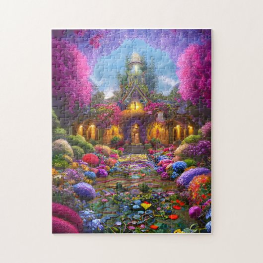 Puzzle Jardin de Whimsical rempli de fleurs (Vertical)