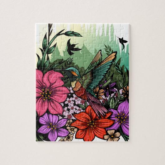 Puzzle Jardin des colibris (Vertical)