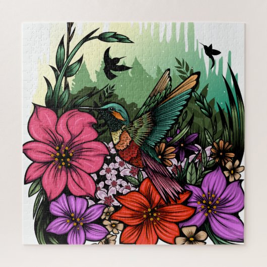 Puzzle Jardin des colibris (Vertical)