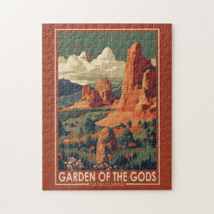 Puzzle Jardin des Dieux Colorado Springs Voyage Vintage