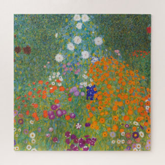 Puzzle Jardin des fleurs (par Gustav Klimt)