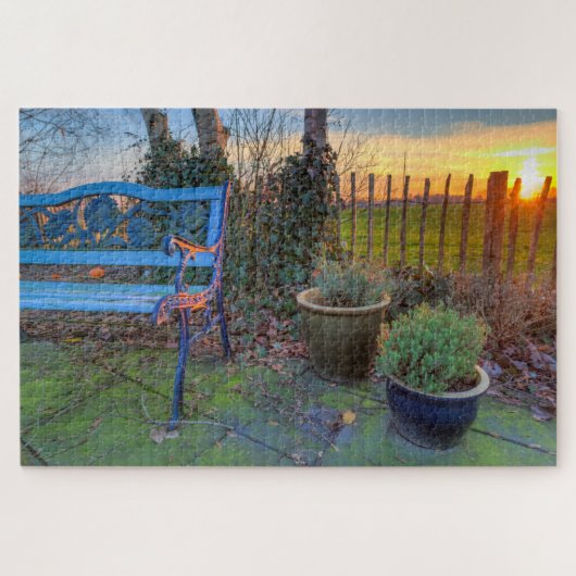 Puzzle Jardin d'hiver au coucher du soleil (Horizontal)