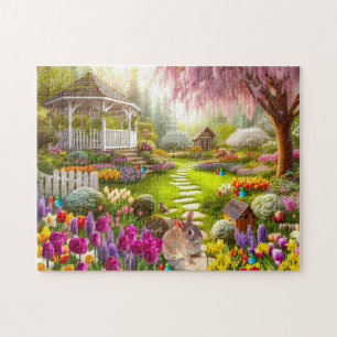 Puzzle Jardin du printemps / Oeufs de l'est