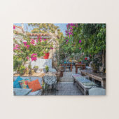 Puzzle Jardin d'un restaurant à Alacati, Izmir, Turquie (Horizontal)