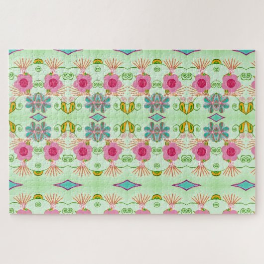 Puzzle Jardin Éclectique Enchantant : Beauté Florale Dive (Horizontal)