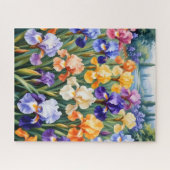 Puzzle Jardin en iris coloré (Horizontal)