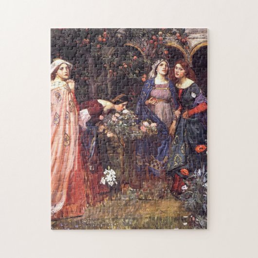 Puzzle Jardin enchanté 1917 John William Waterhouse (Vertical)