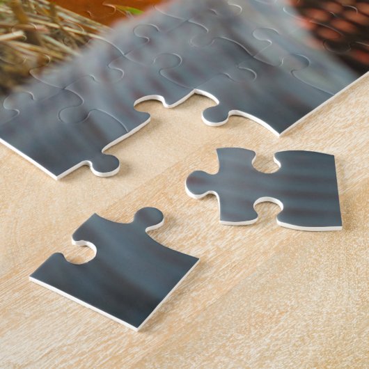 Puzzle Jardin encore vie avec grand citrouille (Côté)