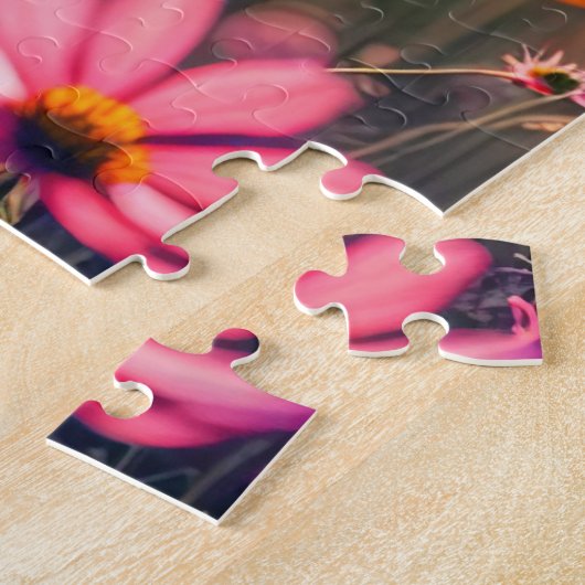 Puzzle Jardin Fleur Cosmos Rose (Côté)