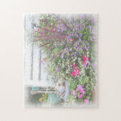 Puzzle Jardin Fleur Jardin Aquarelle Peinture (Vertical)