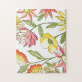 Puzzle Jardin fleuri avec Arrière - plan blanc (Vertical)