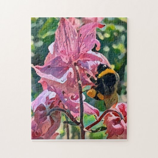 Puzzle Jardin fleuri d'abeille (Vertical)