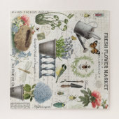 Puzzle Jardin fleuri Vintage (Horizontal)