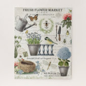 Puzzle Jardin fleuri Vintage (Vertical)