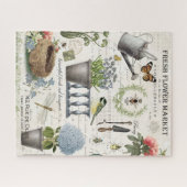 Puzzle Jardin fleuri Vintage (Horizontal)
