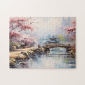 Puzzle Jardin japonais des cerisiers en fleurs (Horizontal)