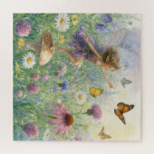 Puzzle Jardin lutin avec papillons (Horizontal)