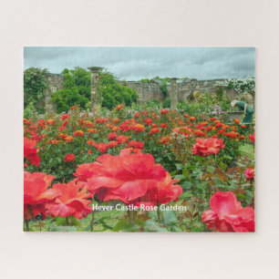 Puzzle Jardin rose Hever Château Kent Photo Pittoresque