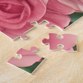 Puzzle Jardin Rose victorien - Fleurs rose pastel (Côté)