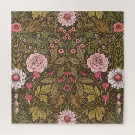 Puzzle Jardin sauvage sur café brun (Vertical)