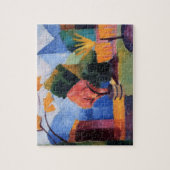 Puzzle Jardin sur le lac Thoune par August Macke, Art Vin (Vertical)