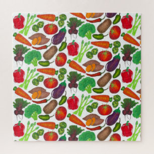 Puzzle Jardin végétal Produire Légumes de marché écologiq