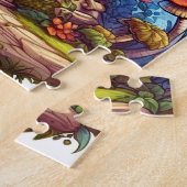 Puzzle Jardins de fleurs de champignons Gnomes enchantés (Côté)
