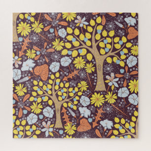Puzzle Jardins, fleuris, pommier motif