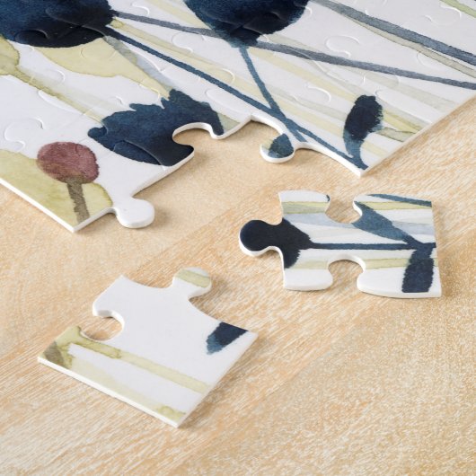 Puzzle Jardins stratifiés - Fleurs aquarelles (Côté)