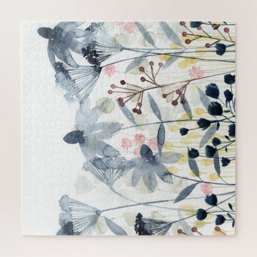 Puzzle Jardins stratifiés - Fleurs aquarelles (Vertical)