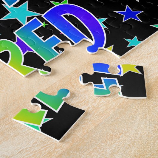 Puzzle "JARED" First Name, Fun "HAPPY BIRTHDAY" (Côté)