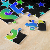 Puzzle "JASE" Prénom, Amusant "HEUREUX ANNIVERSAIRE" (Côté)