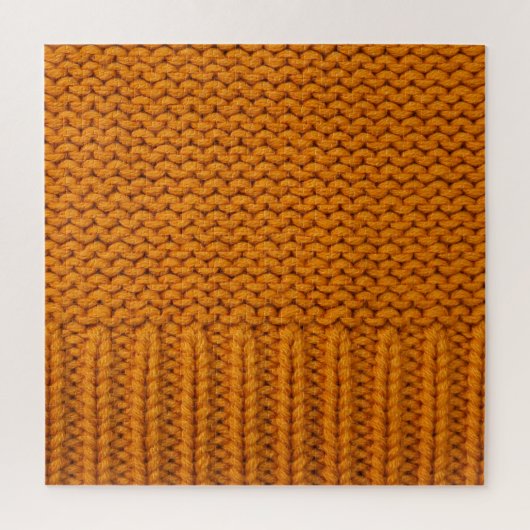 Puzzle Jaune clair : texture tricotée artisanale. (Vertical)