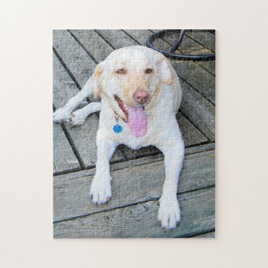 Puzzle jaune de Labrador (Vertical)