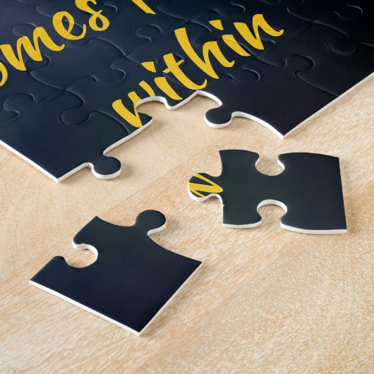 Puzzle Jaune Jaune Noir Susan Garden Motivation (Côté)