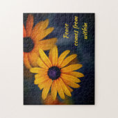 Puzzle Jaune Jaune Noir Susan Garden Motivation (Vertical)