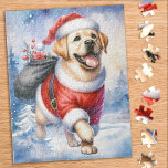 Puzzle Jaune Labrador Retriever Chien chiot Noël<br><div class="desc">Vous cherchez une activité ludique et engageante à partager avec votre famille cette saison des Fêtes? Ne cherchez pas plus loin que notre collection de puzzle avec des Labrador Retrievers ludiques! En tant qu'amoureux des chiens, vous adorerez la variété de modèles que nous offrons, y compris les chiots mignons et...</div>