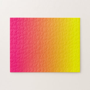 Puzzle Jaune Orange Rose Ombré