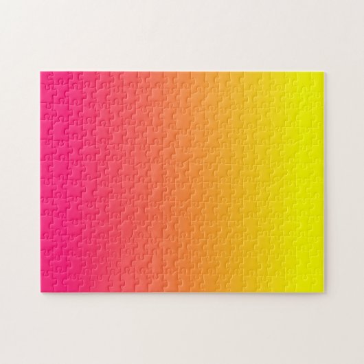 Puzzle Jaune Orange Rose Ombré (Horizontal)
