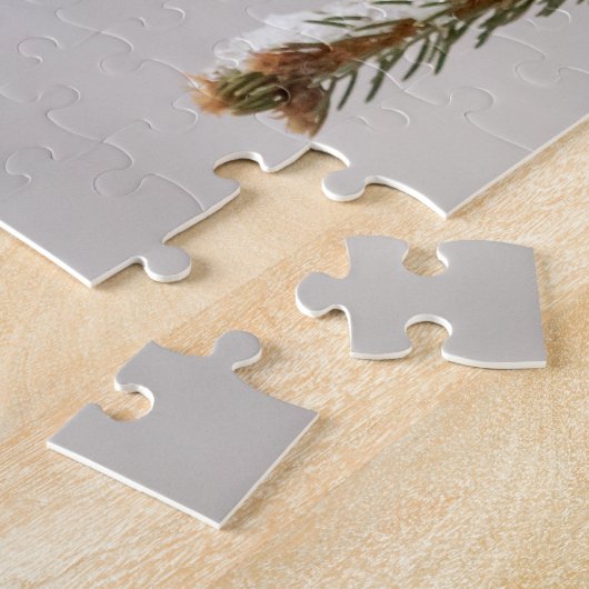 Puzzle Jay bleu en hiver (Côté)