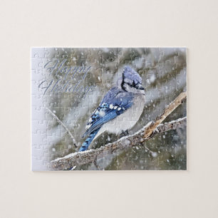 Puzzle Jay Bleu en Noël de neige