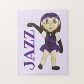 Puzzle Jazz Dance Considérant Costume violet Fille danseu (Vertical)