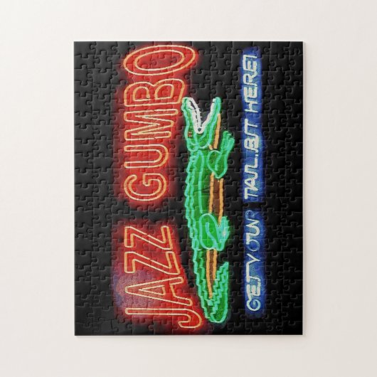 Puzzle Jazz Fest Abstrait Gator Instruments de musique (Vertical)
