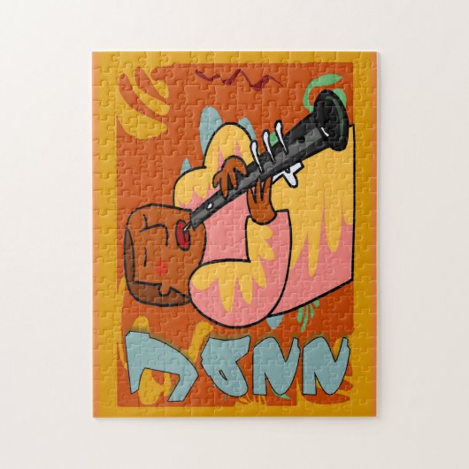 Puzzle Jazz Fest Abstrait Oboe Player (Vertical)