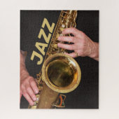Puzzle Jazzman Jouer Du Saxophone Or (Vertical)